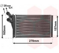 Теплообменник, отопление салона VAN WEZEL 03006097 03006097 VAN WEZEL - купить в магазине запчастей по Украине