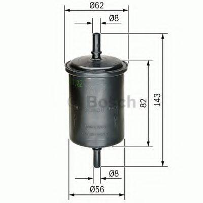 Топливный фильтр 0450902161 BOSCH - купить в магазине запчастей по Украине