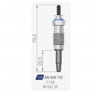 Свеча накаливания A-N PARTS 068 132 068132 A-N PARTS - купить в магазине запчастей по Украине