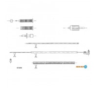 Тросик газа ADRIAUTO 07.0356 070356 ADRIAUTO - купить в магазине запчастей по Украине