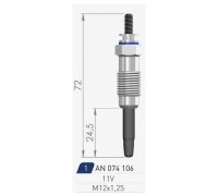 Свеча накаливания A-N PARTS 074 106 074106 A-N PARTS - купить в магазине запчастей по Украине