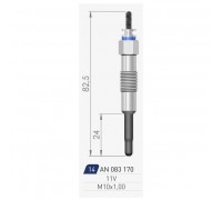 Свеча накаливания A-N PARTS 083 170 083170 A-N PARTS - купить в магазине запчастей по Украине