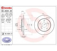 Тормозной диск BREMBO 08.A534.21 08A53421 BREMBO - купить в магазине запчастей по Украине