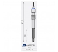 Свеча накаливания A-N PARTS 090 371 090371 A-N PARTS - купить в магазине запчастей по Украине