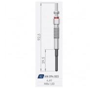 Свеча накаливания A-N PARTS 094 003 094003 A-N PARTS - купить в магазине запчастей по Украине