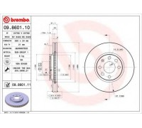 Тормозной диск BREMBO 09.8601.11 09860111 BREMBO - купить в магазине запчастей по Украине