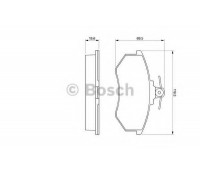 Комплект тормозных колодок, дисковый тормоз BOSCH 0 986 466 700 0986466700 BOSCH - купити в магазині запчастин по Україні