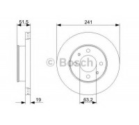 Тормозной диск BOSCH 0 986 479 377 0986479377 BOSCH - купить в магазине запчастей по Украине