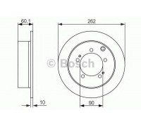 Тормозной диск BOSCH 0 986 479 603 0986479603 BOSCH - купити в магазині запчастин по Україні