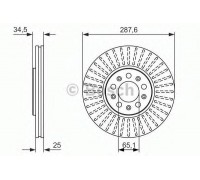 Тормозной диск BOSCH 0 986 479 914 0986479914 BOSCH - купить в магазине запчастей по Украине