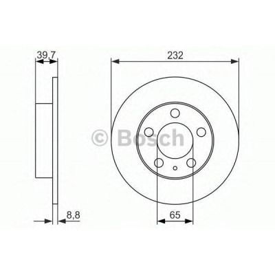 Тормозной диск 0986479915 BOSCH - купить в магазине запчастей по Украине