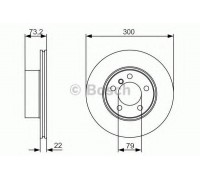 Тормозной диск BOSCH 0 986 479 A18 0986479A18 BOSCH - купити в магазині запчастин по Україні
