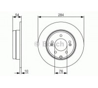 Тормозной диск BOSCH 0 986 479 A45 0986479A45 BOSCH - купить в магазине запчастей по Украине