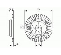Тормозной диск BOSCH 0 986 479 A78 0986479A78 BOSCH - купить в магазине запчастей по Украине
