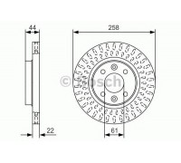 Тормозной диск BOSCH 0 986 479 A86 0986479A86 BOSCH - купить в магазине запчастей по Украине