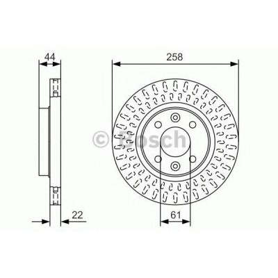 Тормозной диск 0986479A86 BOSCH - купить в магазине запчастей по Украине