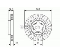 Тормозной диск BOSCH 0 986 479 B11 0986479B11 BOSCH - купить в магазине запчастей по Украине