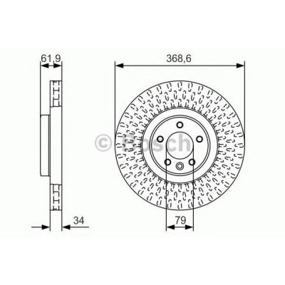 Тормозной диск 0986479B18 BOSCH - купить в магазине запчастей по Украине