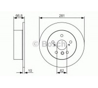 Тормозной диск BOSCH 0 986 479 R06 0986479R06 BOSCH - купити в магазині запчастин по Україні
