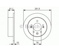 Тормозной диск BOSCH 0 986 479 R09 0986479R09 BOSCH - купить в магазине запчастей по Украине