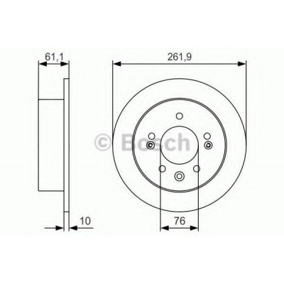 Тормозной диск 0986479R09 BOSCH - купить в магазине запчастей по Украине