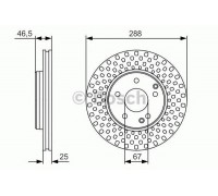 Тормозной диск BOSCH 0 986 479 R69 0986479R69 BOSCH - купить в магазине запчастей по Украине