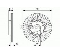 Тормозной диск BOSCH 0 986 479 R82 0986479R82 BOSCH - купить в магазине запчастей по Украине