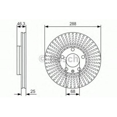 Тормозной диск 0986479R82 BOSCH - купить в магазине запчастей по Украине