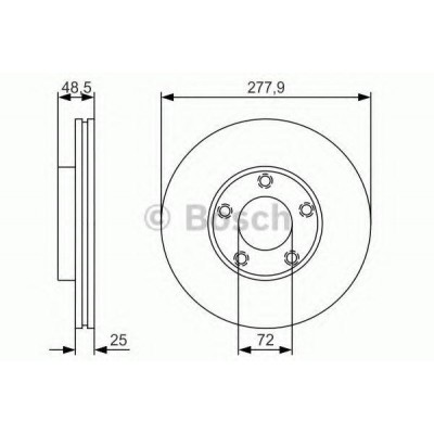 Тормозной диск 0986479R83 BOSCH - купить в магазине запчастей по Украине