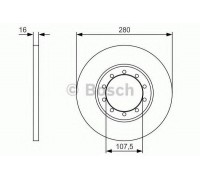 Тормозной диск BOSCH 0 986 479 R92 0986479R92 BOSCH - купить в магазине запчастей по Украине