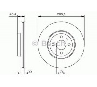 Тормозной диск BOSCH 0 986 479 S01 0986479S01 BOSCH - купить в магазине запчастей по Украине