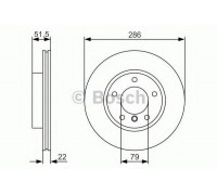 Тормозной диск BOSCH 0 986 479 S10 0986479S10 BOSCH - купить в магазине запчастей по Украине