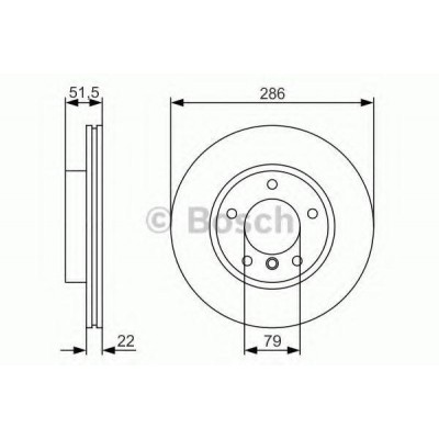 Тормозной диск 0986479S10 BOSCH - купить в магазине запчастей по Украине