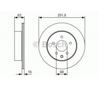 Тормозной диск BOSCH 0 986 479 S31 0986479S31 BOSCH - купити в магазині запчастин по Україні