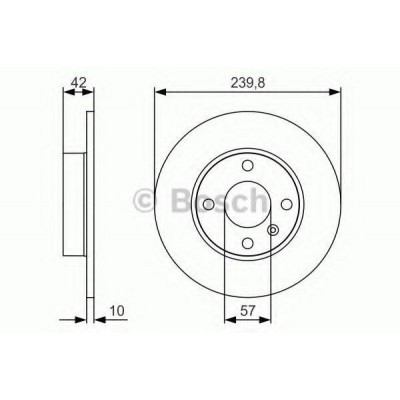 Тормозной диск 0986479S52 BOSCH - купить в магазине запчастей по Украине