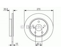 Тормозной диск BOSCH 0 986 479 S64 0986479S64 BOSCH - купить в магазине запчастей по Украине