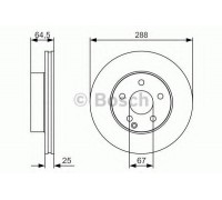 Тормозной диск BOSCH 0 986 479 S83 0986479S83 BOSCH - купити в магазині запчастин по Україні