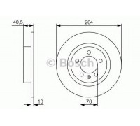 Тормозной диск BOSCH 0 986 479 S88 0986479S88 BOSCH - купить в магазине запчастей по Украине