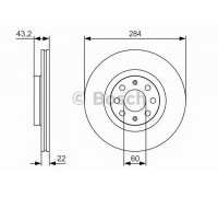 Тормозной диск BOSCH 0 986 479 S91 0986479S91 BOSCH - купить в магазине запчастей по Украине