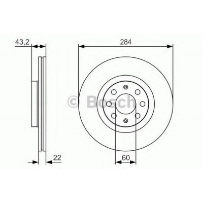 Тормозной диск 0986479S91 BOSCH - купить в магазине запчастей по Украине
