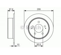 Тормозной диск BOSCH 0 986 479 U21 0986479U21 BOSCH - купити в магазині запчастин по Україні