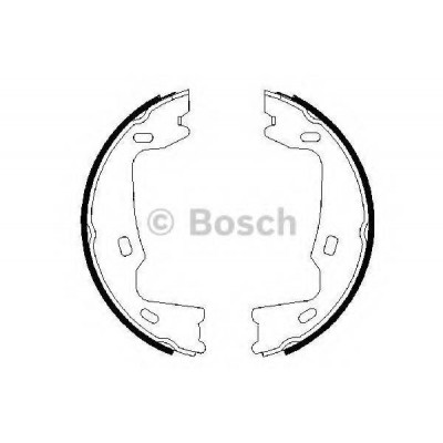 Комплект тормозных колодок, стояночная тормозная система 0986487214 BOSCH - купить в магазине запчастей по Украине