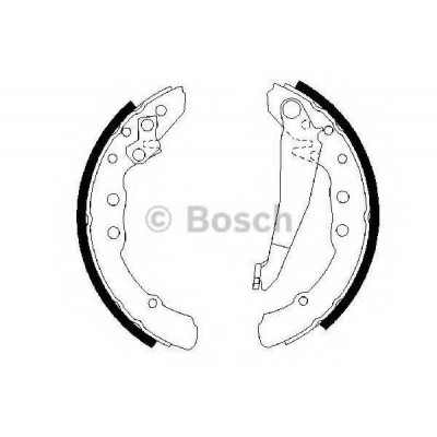 Комплект тормозных колодок 0986487281 BOSCH - купить в магазине запчастей по Украине