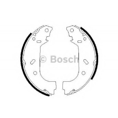 Комплект тормозных колодок 0986487545 BOSCH - купить в магазине запчастей по Украине