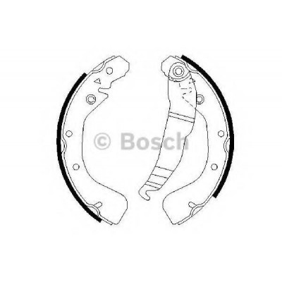 Комплект тормозных колодок 0986487554 BOSCH - купить в магазине запчастей по Украине