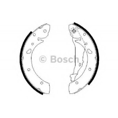 Комплект тормозных колодок 0986487572 BOSCH - купити в магазині запчастин по Україні