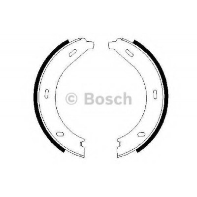 Комплект тормозных колодок, стояночная тормозная система 0986487605 BOSCH - купити в магазині запчастин по Україні