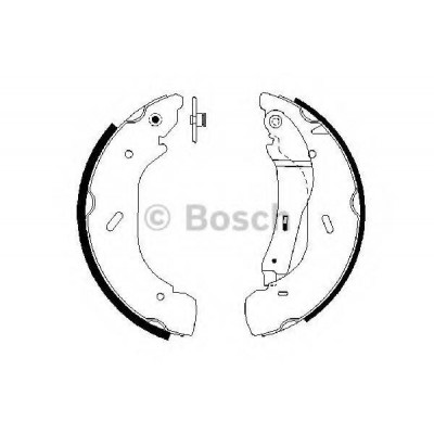 Комплект тормозных колодок 0986487612 BOSCH - купить в магазине запчастей по Украине