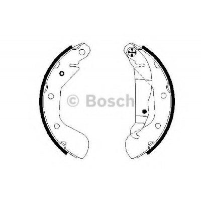 Комплект тормозных колодок 0986487614 BOSCH - купить в магазине запчастей по Украине