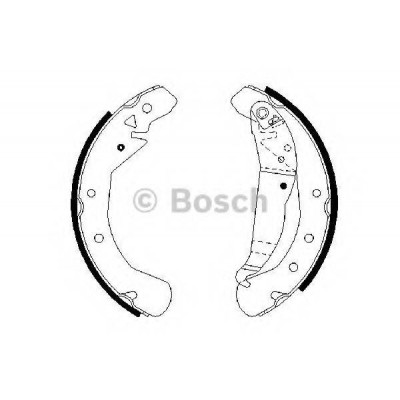 Комплект тормозных колодок 0986487658 BOSCH - купить в магазине запчастей по Украине